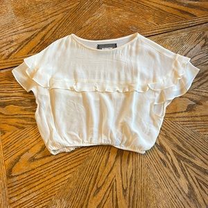 Reformation White Crop Top